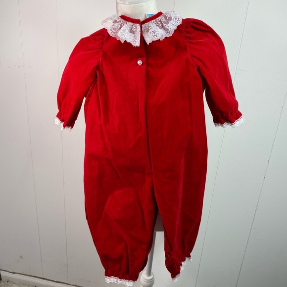 Vintage Hickory Hill 24-months Red Romper Suit My First Christmas - Picture 5 of 10